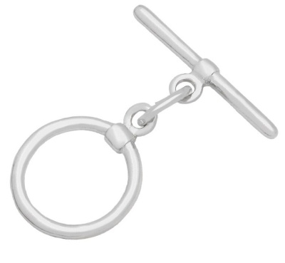 Замок Тогл, серебристый, 15 мм, 0.3.С1