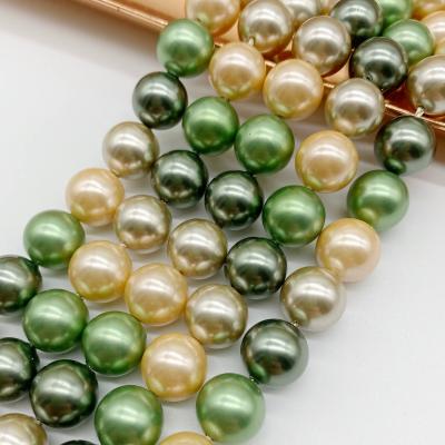 Жемчуг Shell Pearl, микс, 10 мм, нить 16 см СТ.16