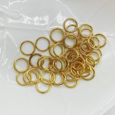 Колечко неразъемное, золотистое, 10х1.2 мм, 0.8.Е4