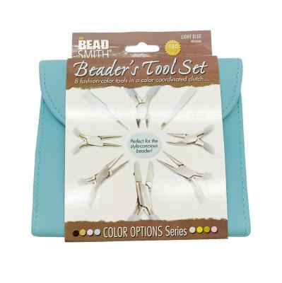 Набор инструментов для бижутерии в чехле Bead Smith голубой