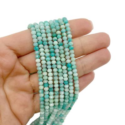 Амазонит рондель огранка 4.5х3.5 мм, нить 39 см, НП.B2.111