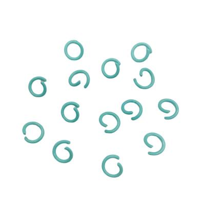 Соединительные колечки, бирюзовые, 6 мм, 10шт
