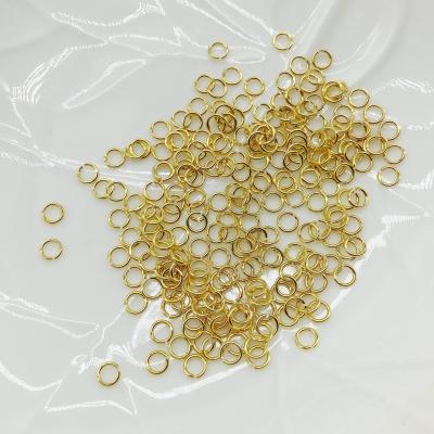 Маленькие соединительные колечки, золотистые, 3х0.5 мм, 20 шт, 0.8.С4