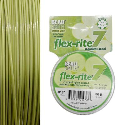 Тросик ювелирный, светло Зеленый, 0.45 Flexrite 7, катушка, СТ.А3