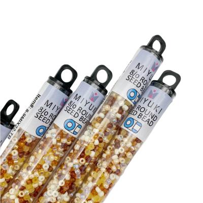 Бисер японский MIYUKI BUTTER MIX HONEY 8/0, 22 г туба, 3.1.1.2в