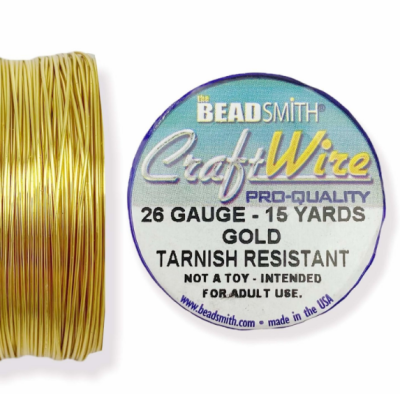 Проволока Craft Wire 26 Ga Gold (CW26R-GL-15)