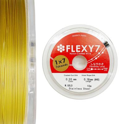 Тросик ювелирный Flexy 7, цвет ЗОЛОТО, 0.3, катушка 10 м, СТ.А3