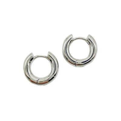 Серьги Конго 18х4 мм, серебристые, 13.54
