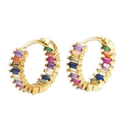 Серьги Конго Дорожка, золотистые, 13.65