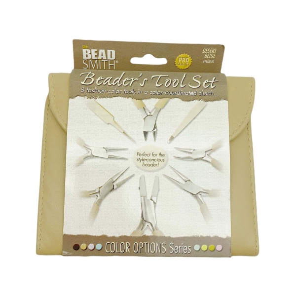 Набор инструментов BeadSmith для бижутерии в чехле бежевый