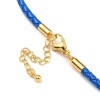 Основа для Браслета, кожа, синий, ГБ.12