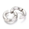 Серьги Конго Бублики Кольца, сталь, 20х5 мм