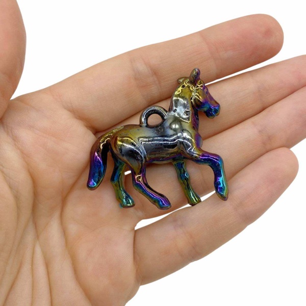 Подвеска Лошадь, акрил, 40х45 мм