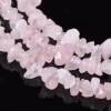 Розовый кварц чипсы, нить 80 см