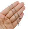 Готовая цепочка с замком, серебристая 50 см