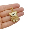 Подвеска Мишка bear, 43х28 мм