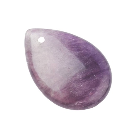 Подвеска Капля, флюорит, 25х17 мм