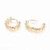 Серьги Конго Шарики мини 13x16 мм, золотистые, 13.36