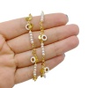 Цепочка Пончик, белая, акрил, 20 см Ц 32