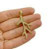 Подвеска Ветка коралла, золотистая 45x25 мм 32.59