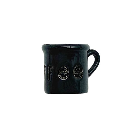Подвеска Кружка кофе, эмаль, 9х11 мм, 22.63