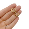 Серьги Конго Шарики мини 13x16 мм, золотистые, 13.36