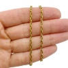 Цепочка 4x3 мм, сталь, золотистая, 1 м Ц.01