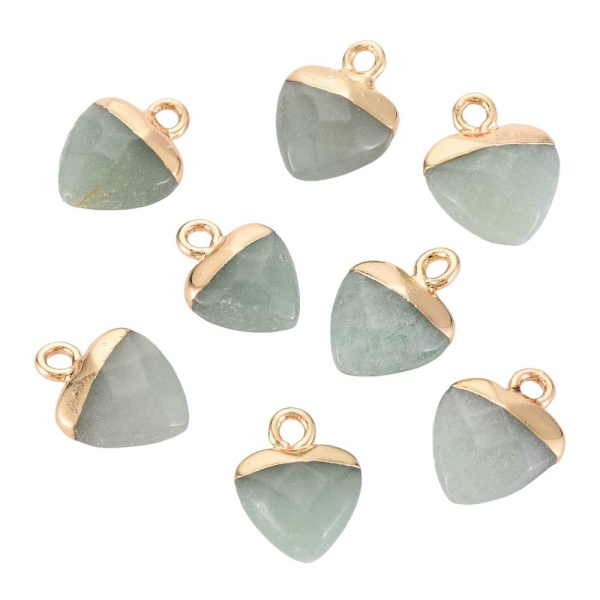 Подвеска Сердечко, амазонит, 14х10 мм, 9.38