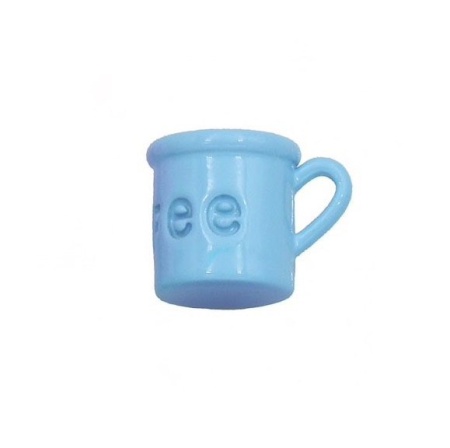 Подвеска Кружка кофе, эмаль, 9х11 мм, 22.63
