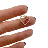 Подвеска Сердце "LOVE", золотистая, 16х15 мм, 1.31