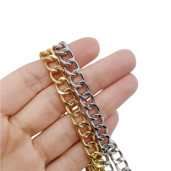 Цепь стальная серебристая, 50 см