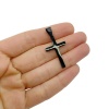 Подвеска Крест сталь, чернение, 32x20 мм, 0.ПС