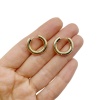 Серьги Конго, золотистые, 20х4 мм 33.12
