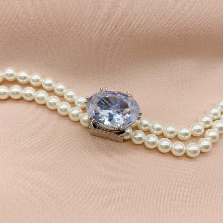 Жемчуг Shell Pearl, шар, 4 мм, нить 40 см