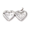 Подвеска Медальон Сердце Te Amo, сталь 29 мм