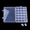 Пластиковый бокс для мелочей, 24 отделения, 19x13x2.2 мм