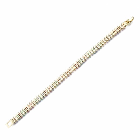 Браслет Дорожка, разноцветный, 17 см
